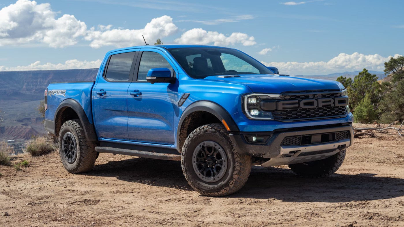 The 2024 Ford Ranger SuperCrew 4×4 Raptor midsize pickup truck