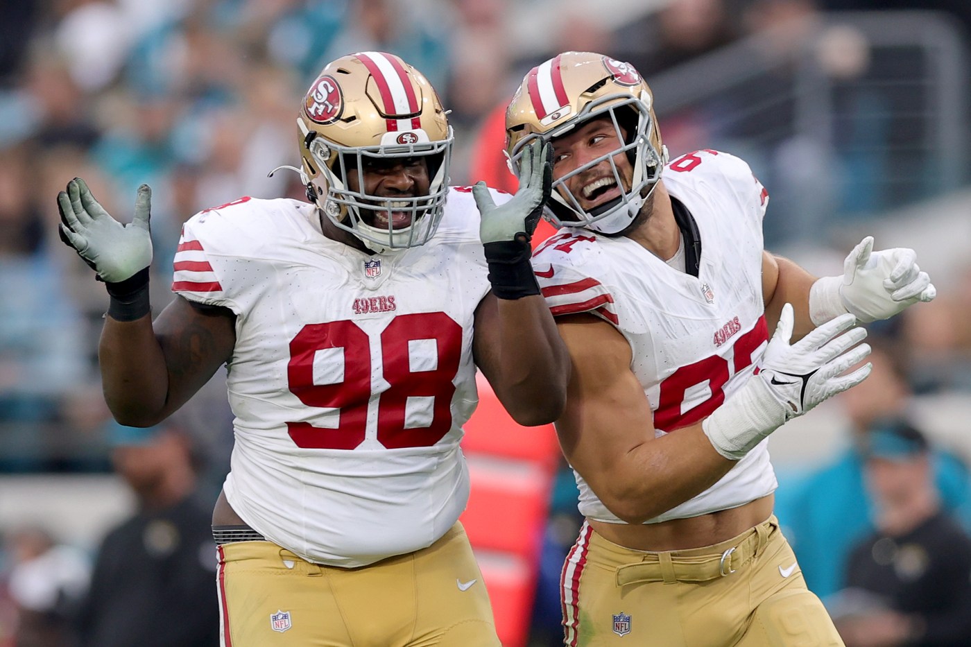 49ers promote defensive end to roster while Hargrave, Robinson go to IR