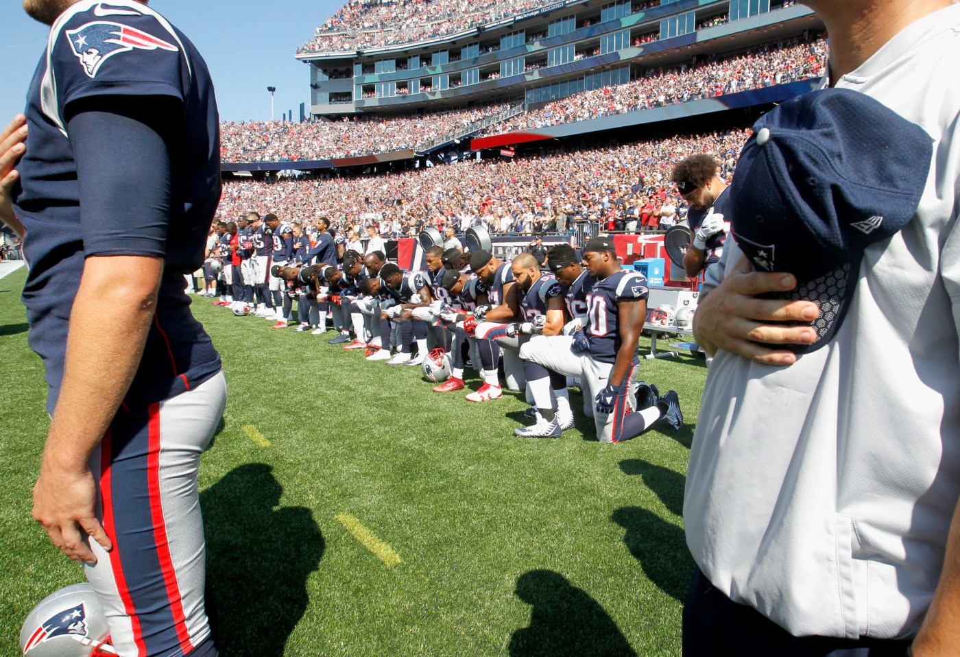 Today in History: September 24, Protesting NFL players take a knee