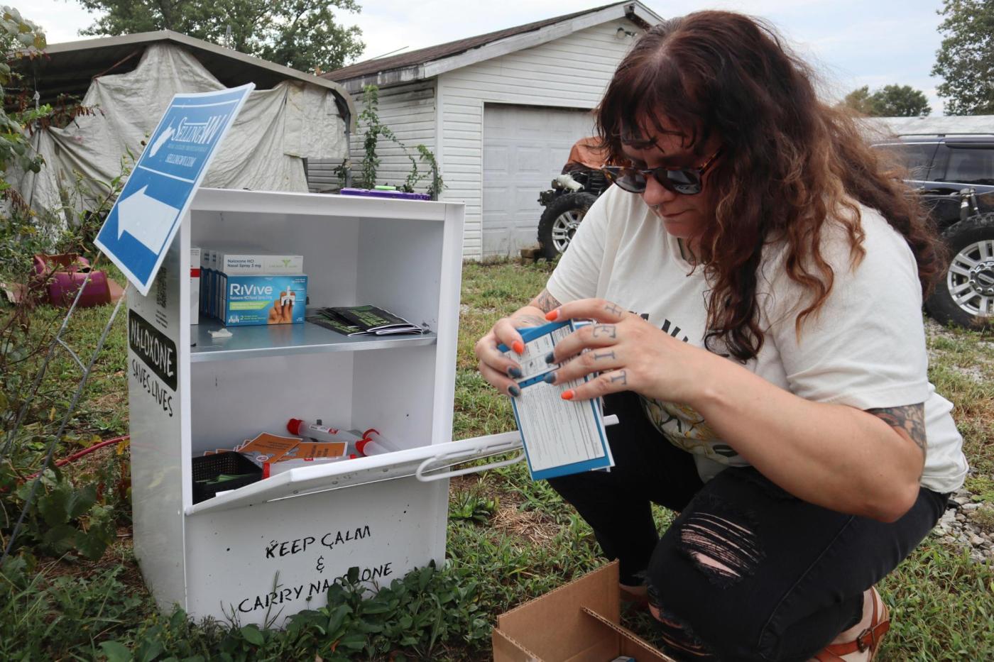 Old newspaper boxes are being used to distribute the overdose reversal drug Narcan