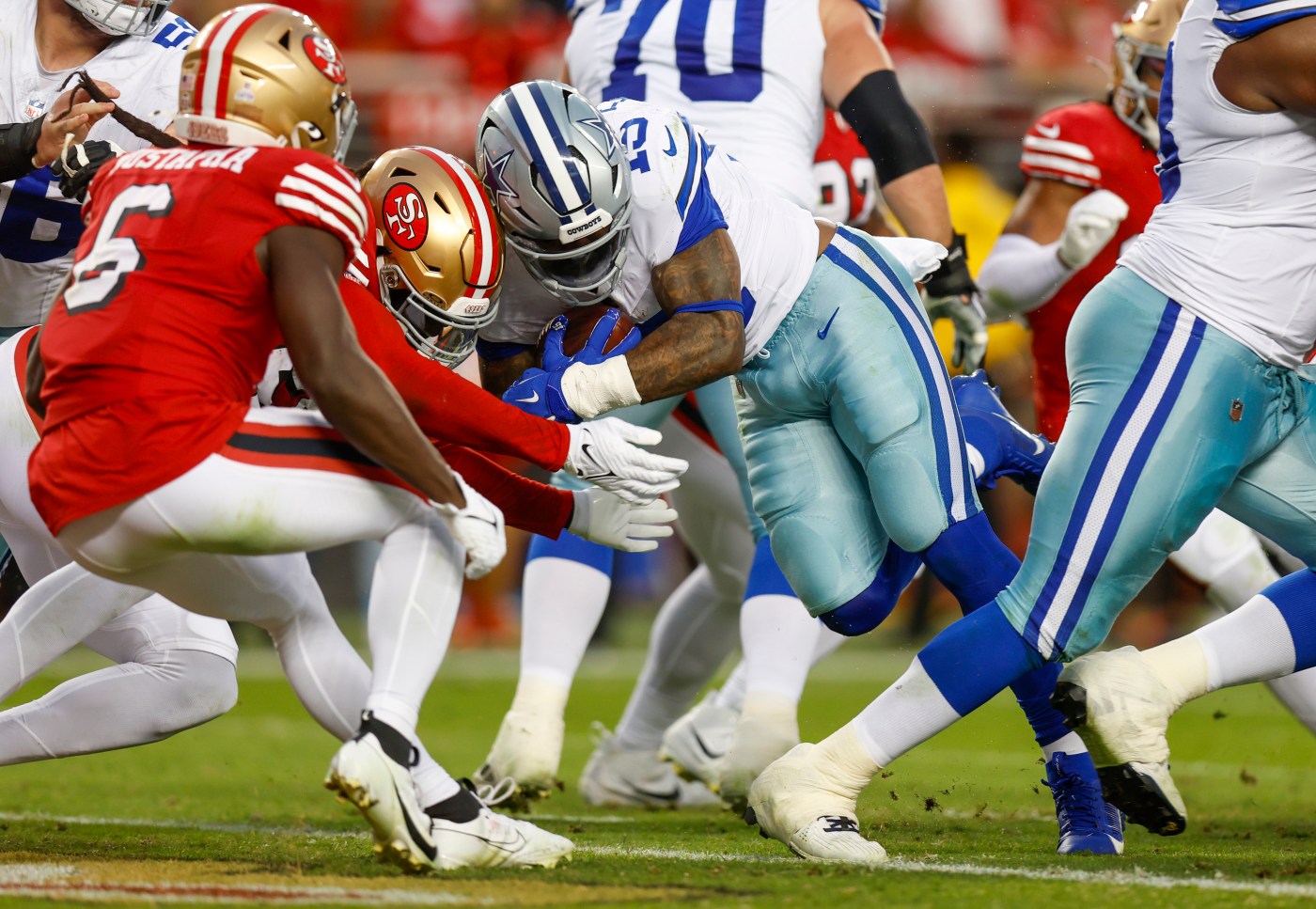 Exasperated Cowboys want explanation for no-call on 49ers’ key touchdown pass