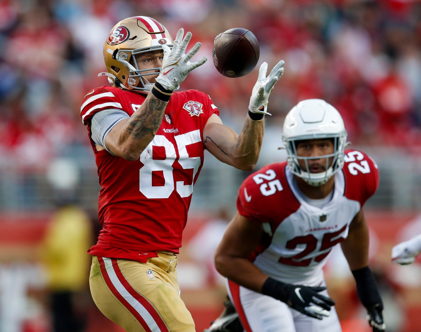 49ers again keep George Kittle, Fred Warner out of scorching practice