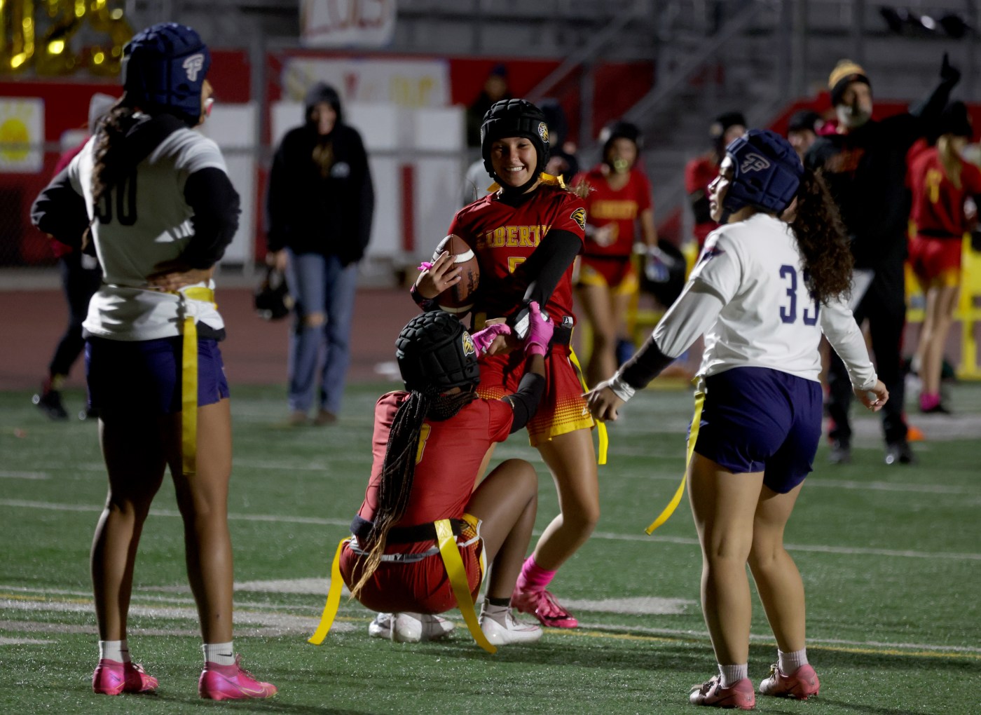 Prep roundup: Liberty flag football dominates Freedom; James Logan sweeps into NCS volleyball semifinals