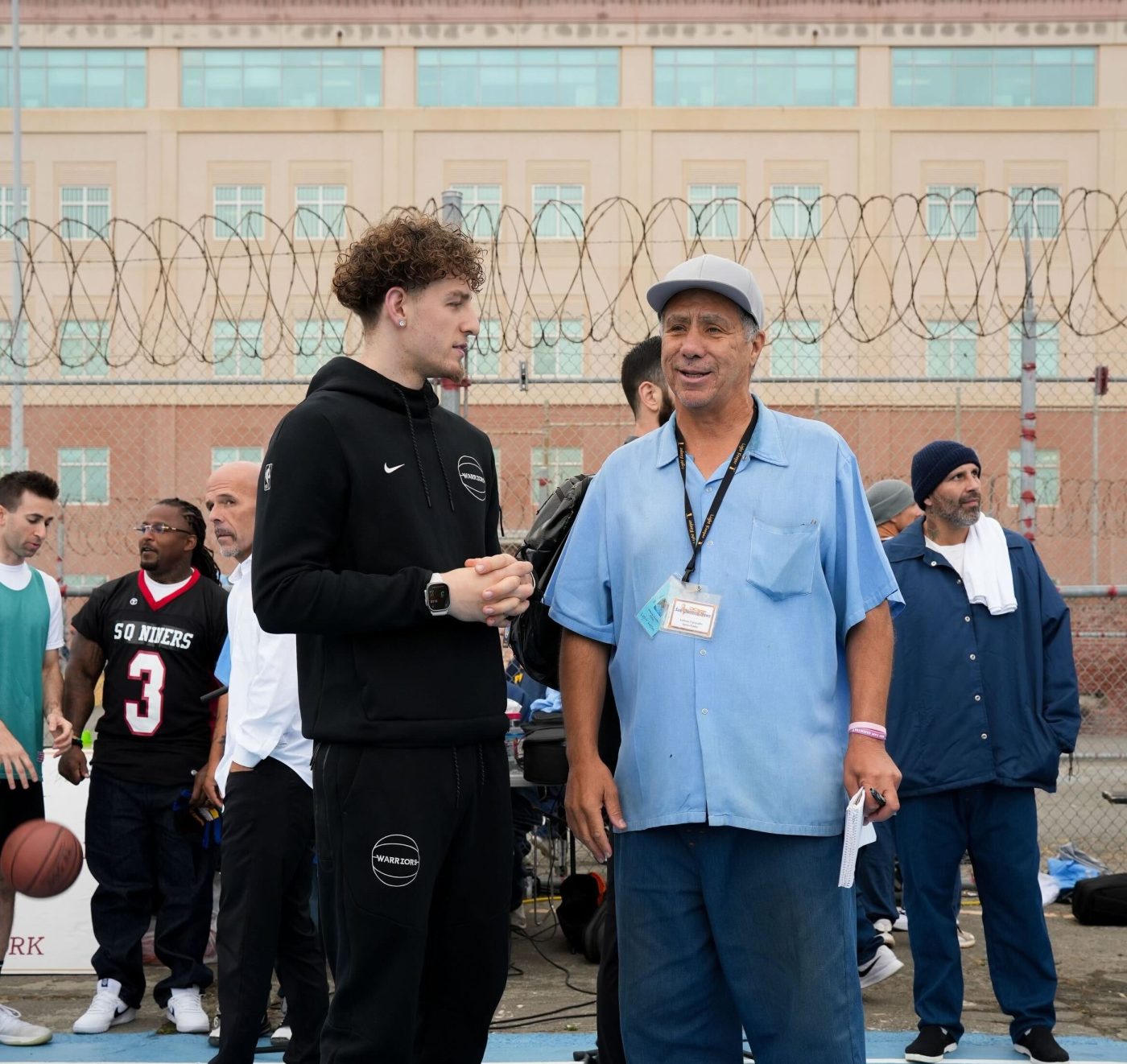 The Warriors visit San Quentin: Humanity, storytelling and sports