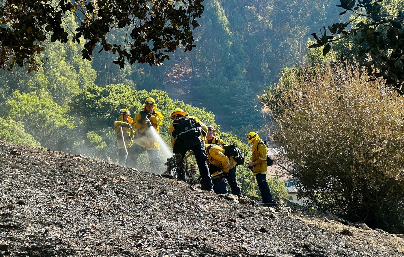 ‘We’re not out of the woods yet’: Crews continue fighting Oakland hills blaze