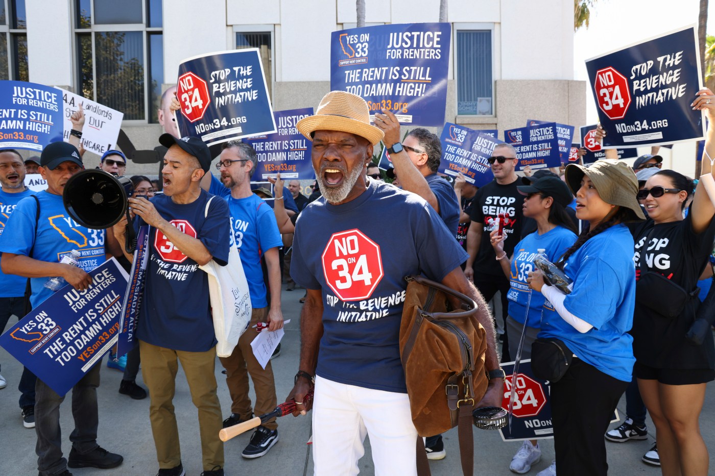 Proposition 34, a political oddity, takes aim at nonprofit funding rent control measure