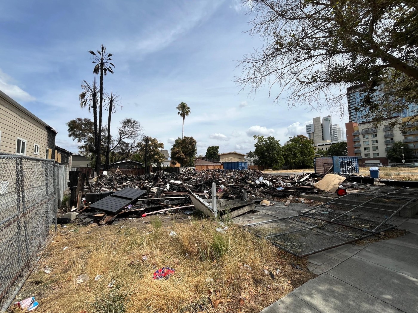 Owner of San Jose housing sues owner of blighted and fire-scarred lot