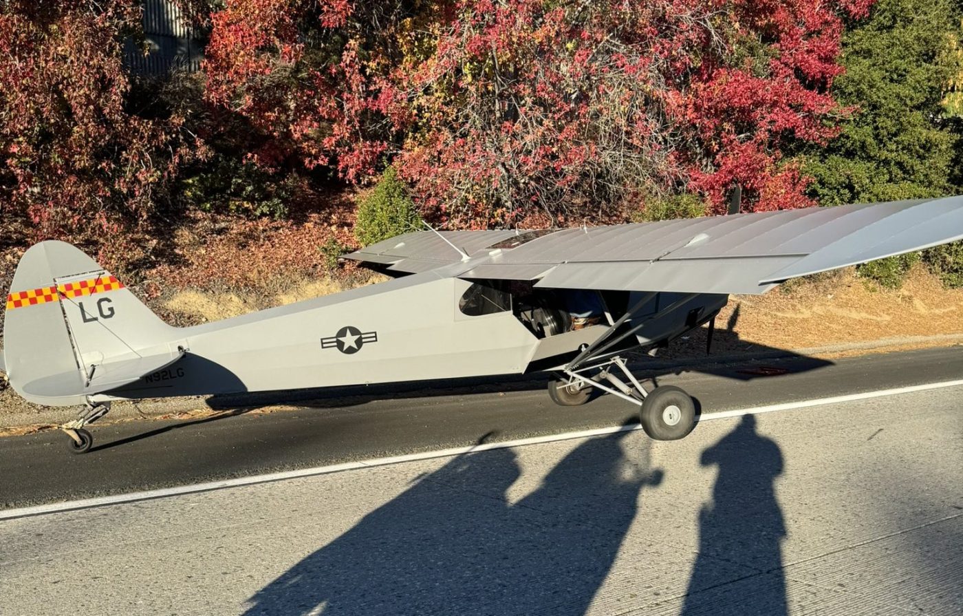 Small plane lands on state Highway 85 in South Bay