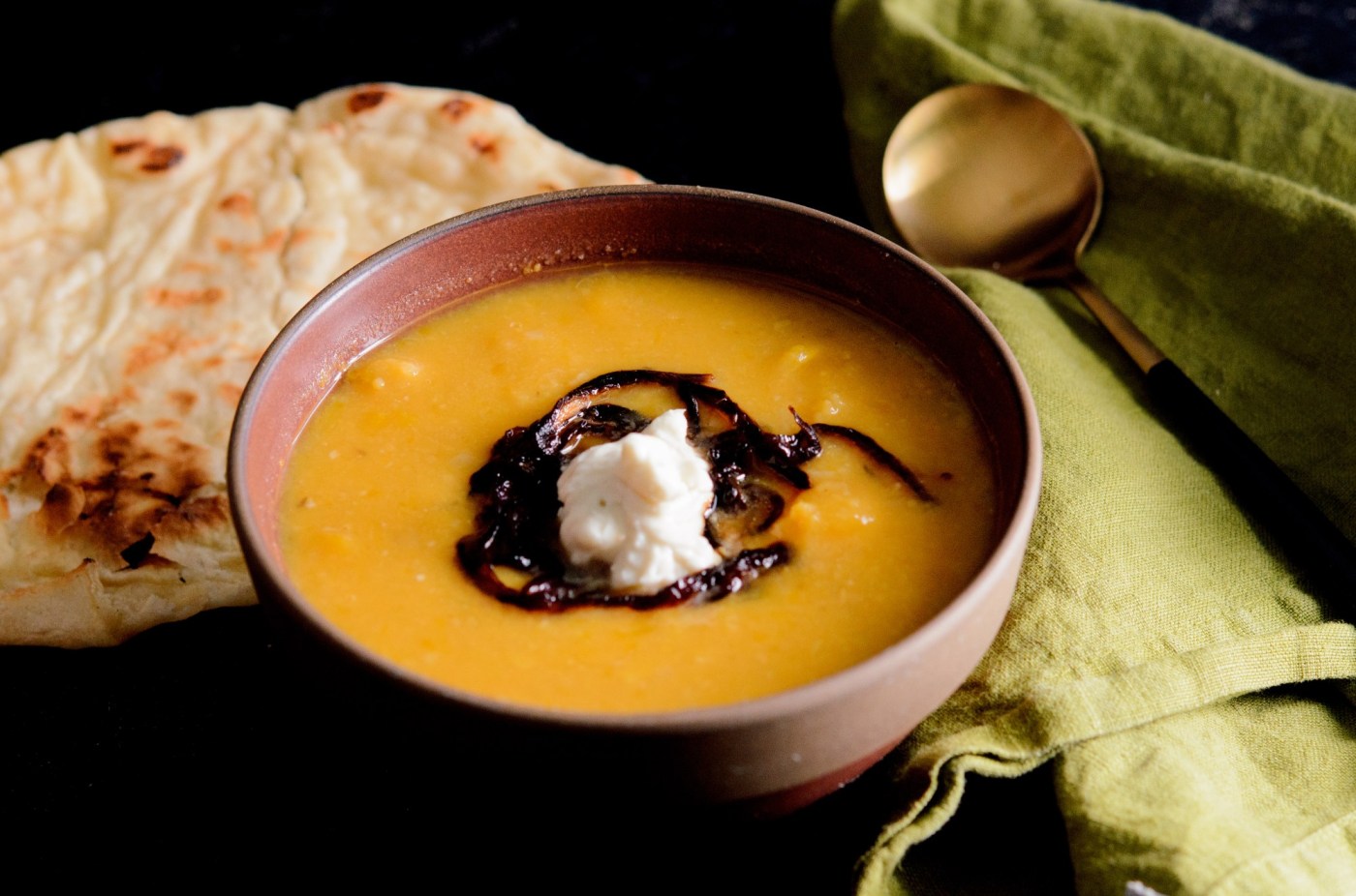 A tasty squash soup full of fall flavors