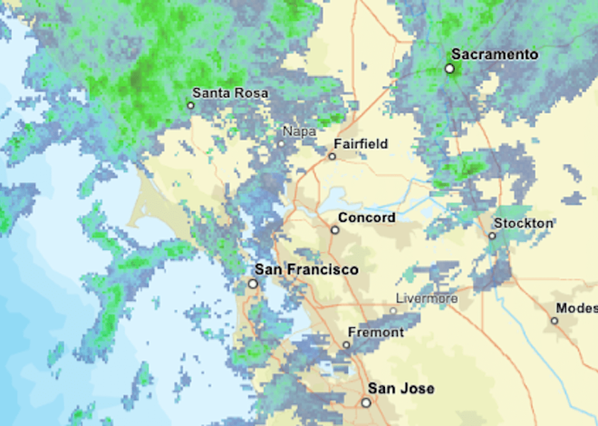 Live map: Where it’s raining in the Bay Area