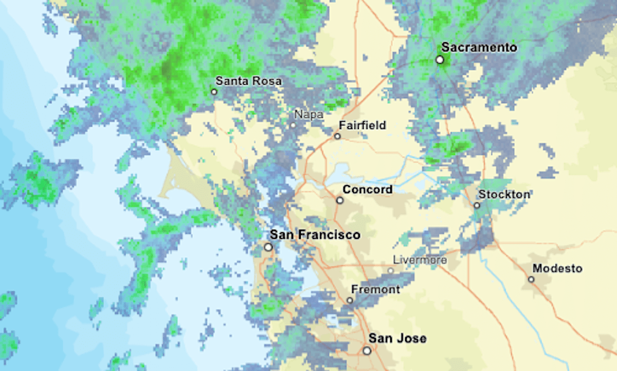 Live map: Where it’s raining in the Bay Area