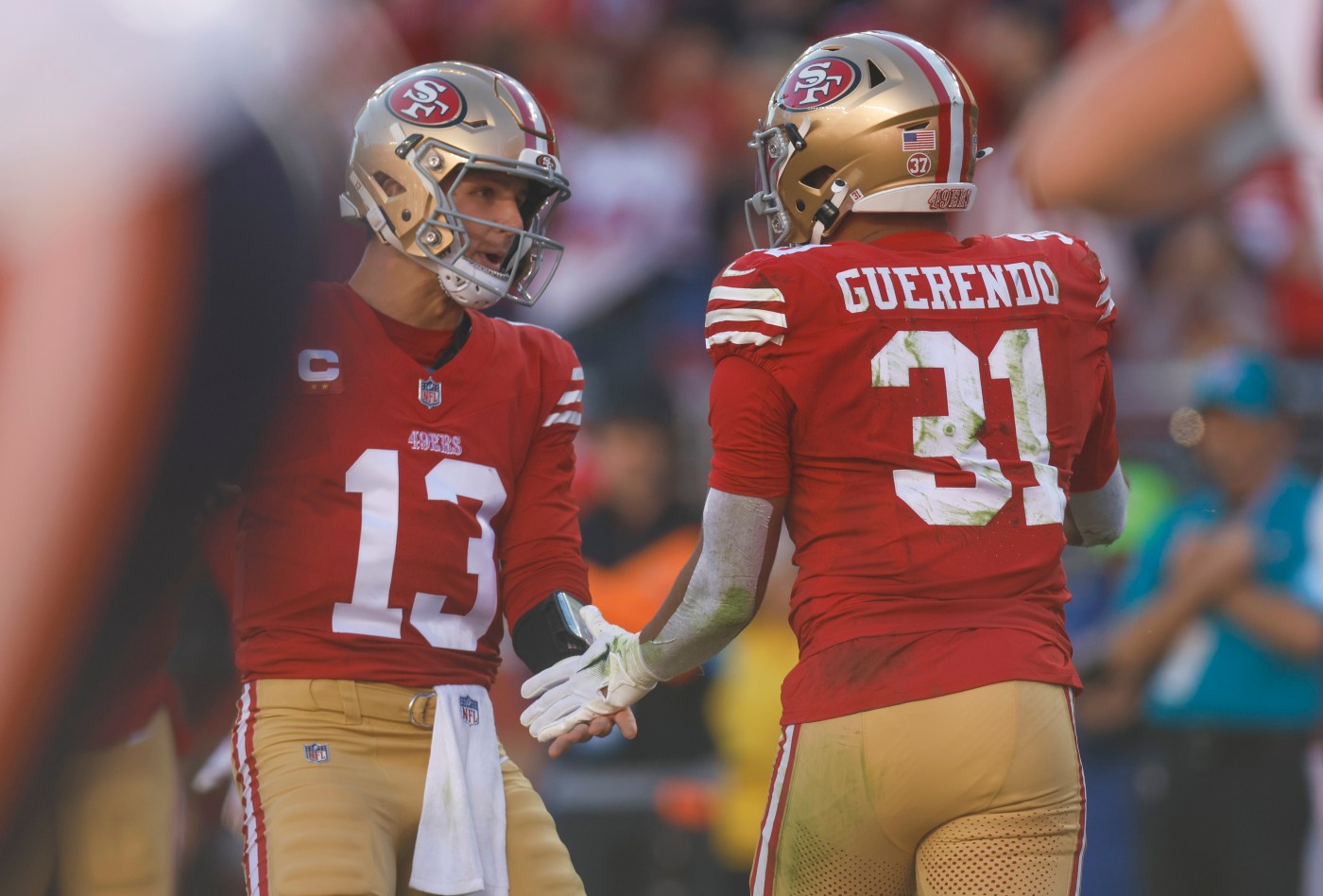 49ers’ Guerendo iffy for Thursday night, but Brock Purdy good to go