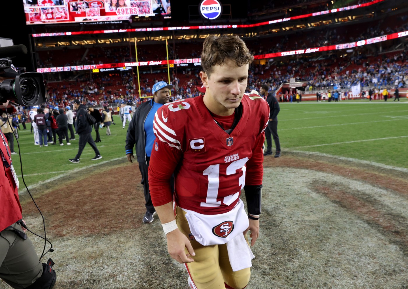 Brock Purdy’s bruised elbow not long-term issue after 49ers’ home-finale fiasco