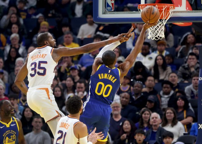 Jonathan Kuminga leads Warriors past Suns for much-needed win