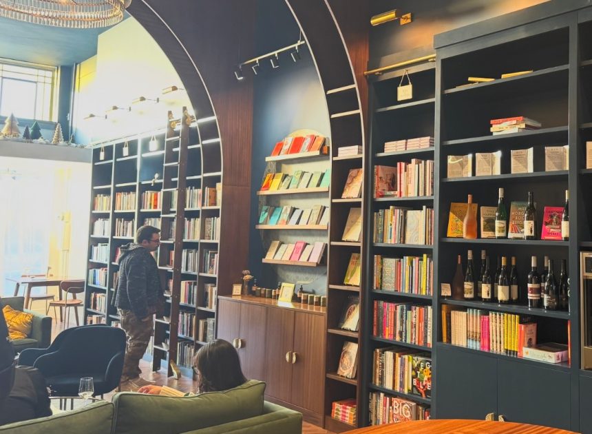 An elevated bookstore/wine bar opens in Berkeley