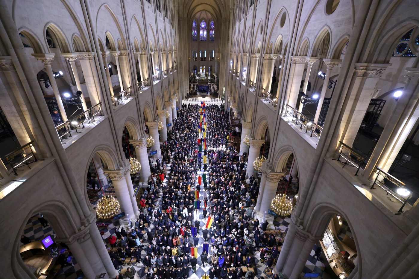 Photos: Notre Dame Cathedral hosts first mass since devastating 2019 fire