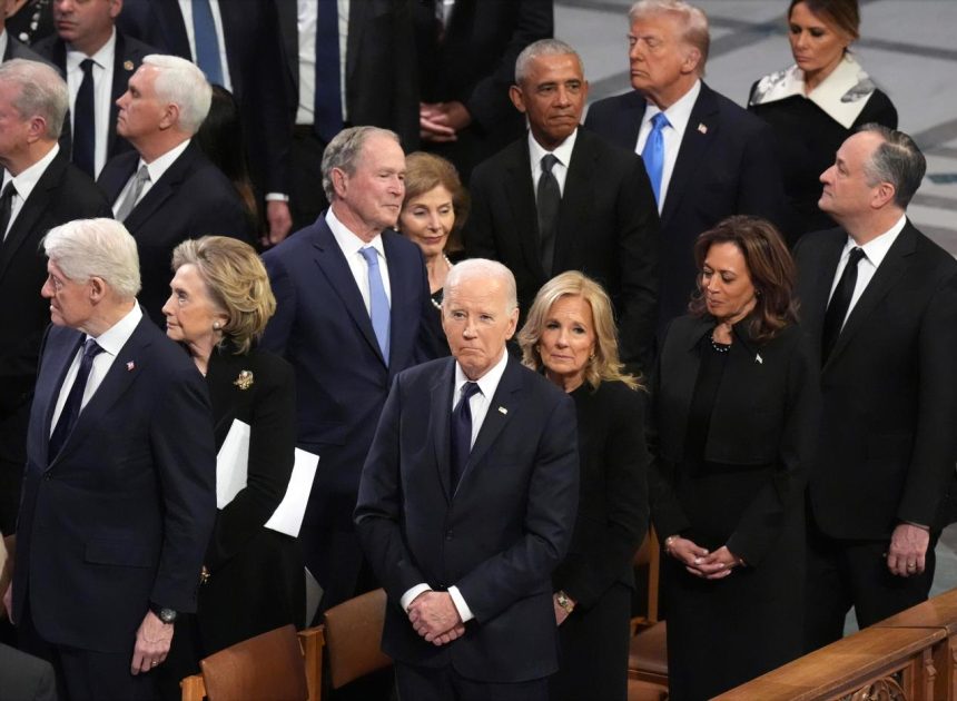 From Carter’s funeral, an American snapshot: A singular image, 5 presidents, 379 years of history