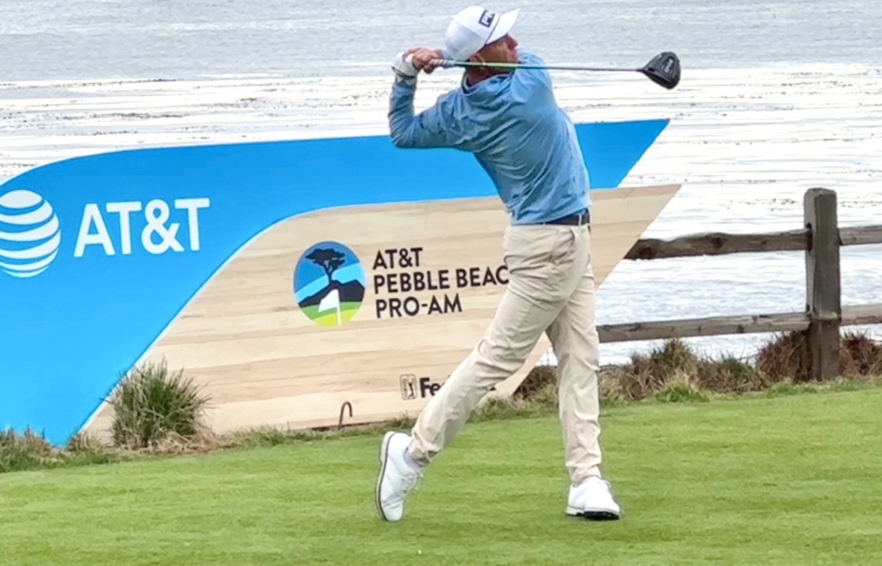 Wichita’s Sam Stevens overcomes plane-crash sorrow, opens strong at Pebble Beach Pro-Am