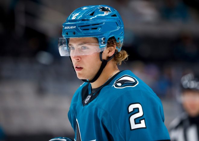 Sharks rookie forward facing adversity after benching vs. Wild