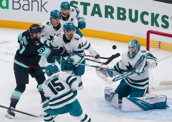 Dismal second period costs Sharks in blowout loss to Seattle Kraken