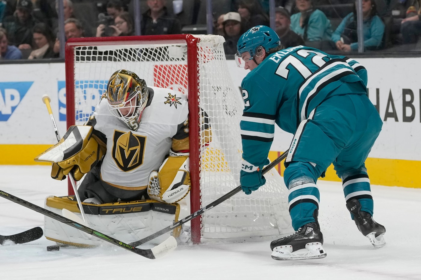 Sharks start slow as ugly streak against Golden Knights continues