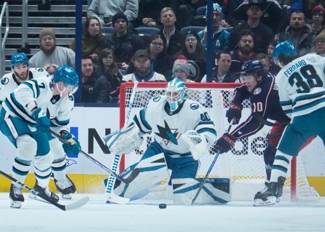 Another slow start dooms Sharks in loss to Columbus Blue Jackets