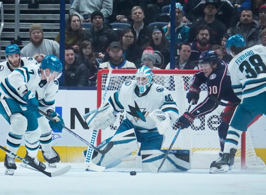 Another slow start dooms Sharks in loss to Columbus Blue Jackets