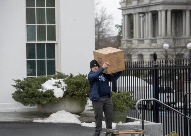 Clothes in the closets and favorite foods in the fridge: Moving day comes to the White House