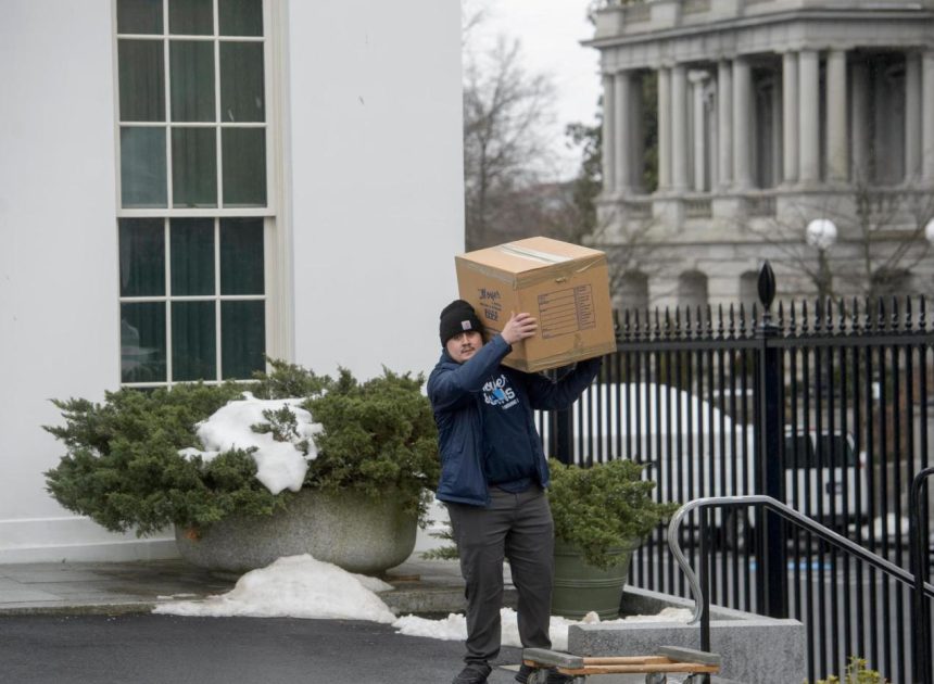 Clothes in the closets and favorite foods in the fridge: Moving day comes to the White House