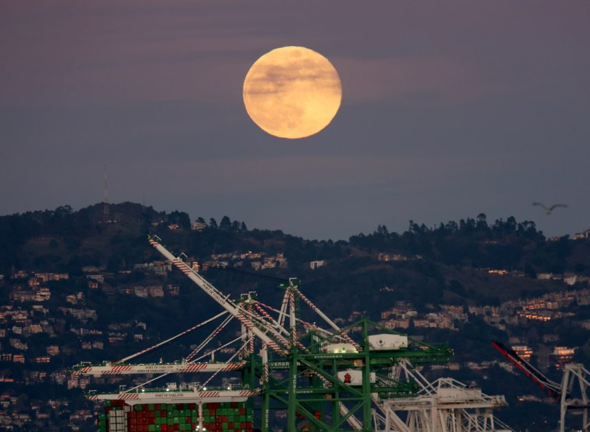 Photos: The full Wolf Moon rises around the Bay and the world