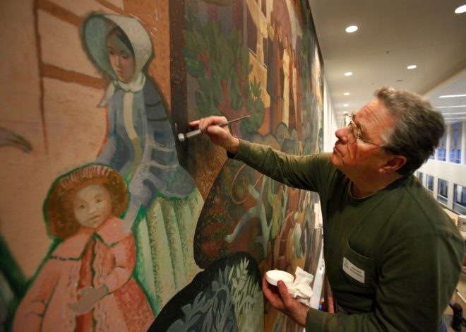 ​Tony Sheets dies at 82; he rescued a 1970s-era mural at San Jose airport painted by his famed father