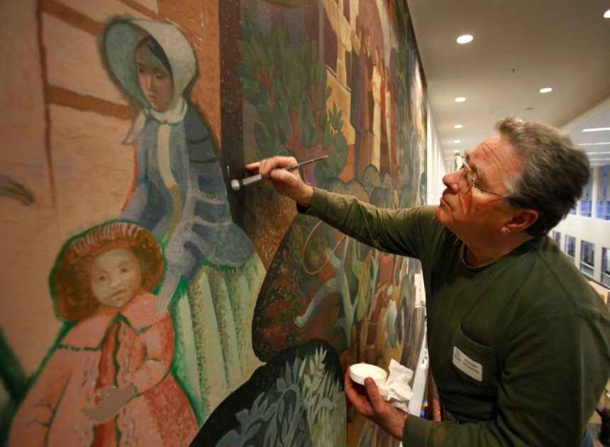 ​Tony Sheets dies at 82; he rescued a 1970s-era mural at San Jose airport painted by his famed father