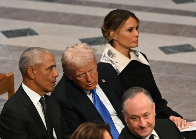 What’s that picture on Melania Trump’s collar at Jimmy Carter funeral?