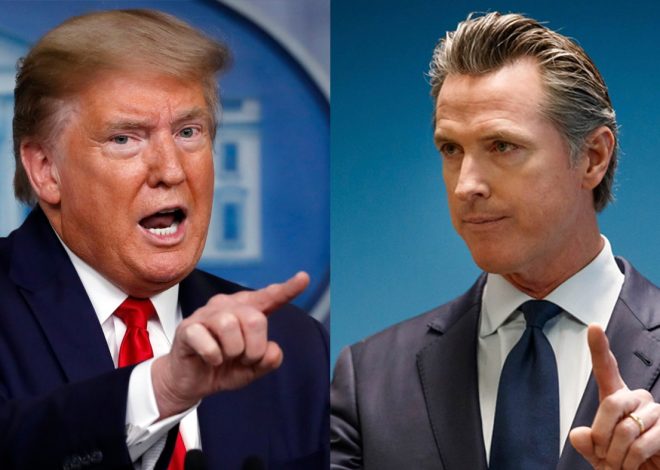 Trump blames Newsom for Southern California wildfires, governor’s office pushes back on facts