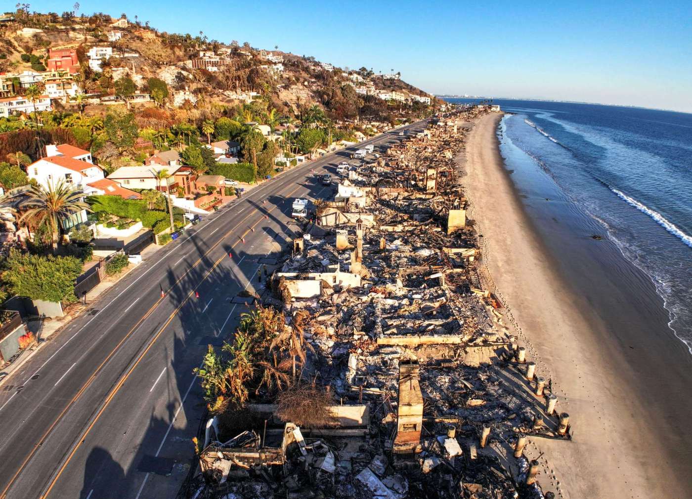 Photos: Drone images display stunning devastation from Palisades fire