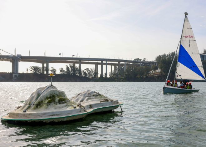 A unique floating lab in San Francisco Bay has been invaded — and researchers are learning from it