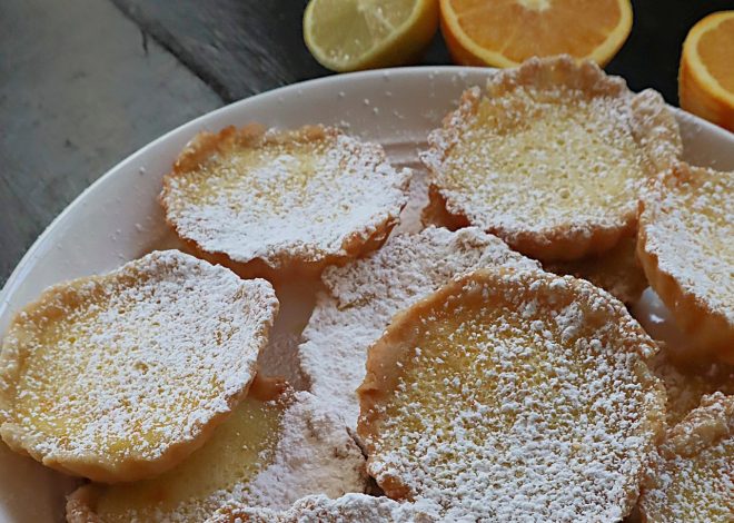 Citrus tartlets combine tangy lemon and orange bites in a buttery pastry