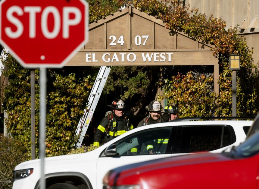 Three-alarm fire rips through San Jose apartment complex