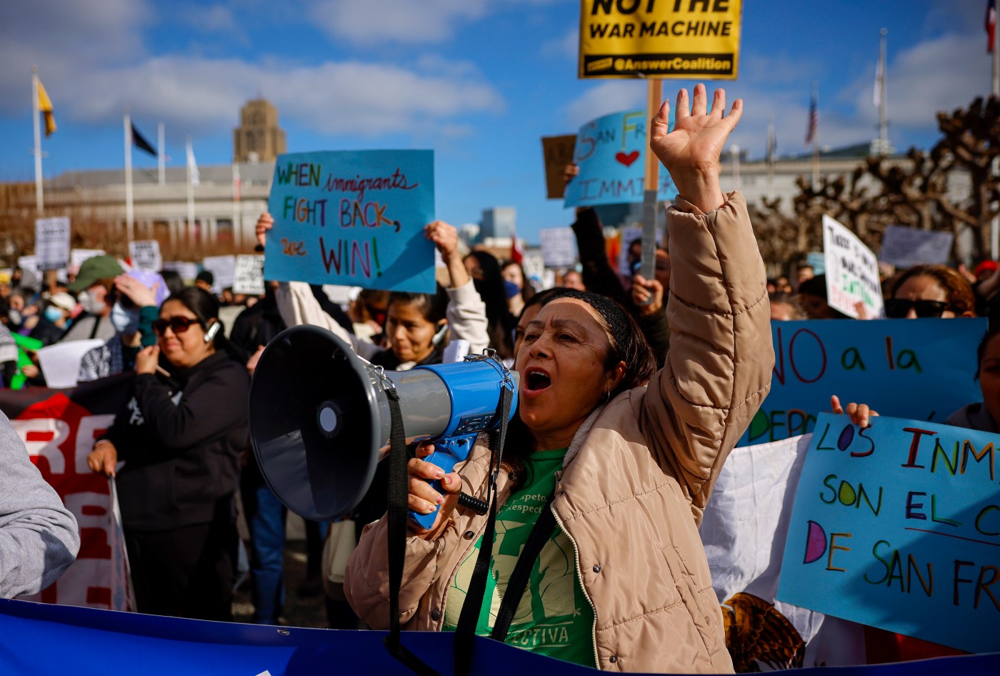 Smaller anti-Trump protests dot the Bay Area ahead of inauguration