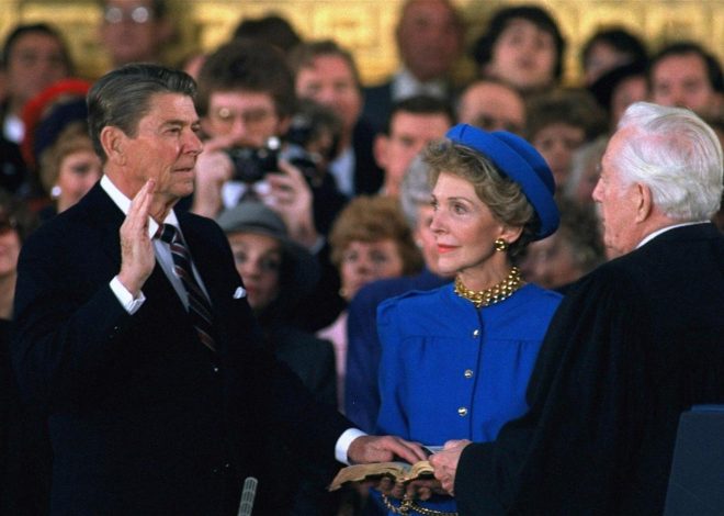 1985 was the last time an inauguration was indoors. Ronald and Nancy Reagan felt they had no choice