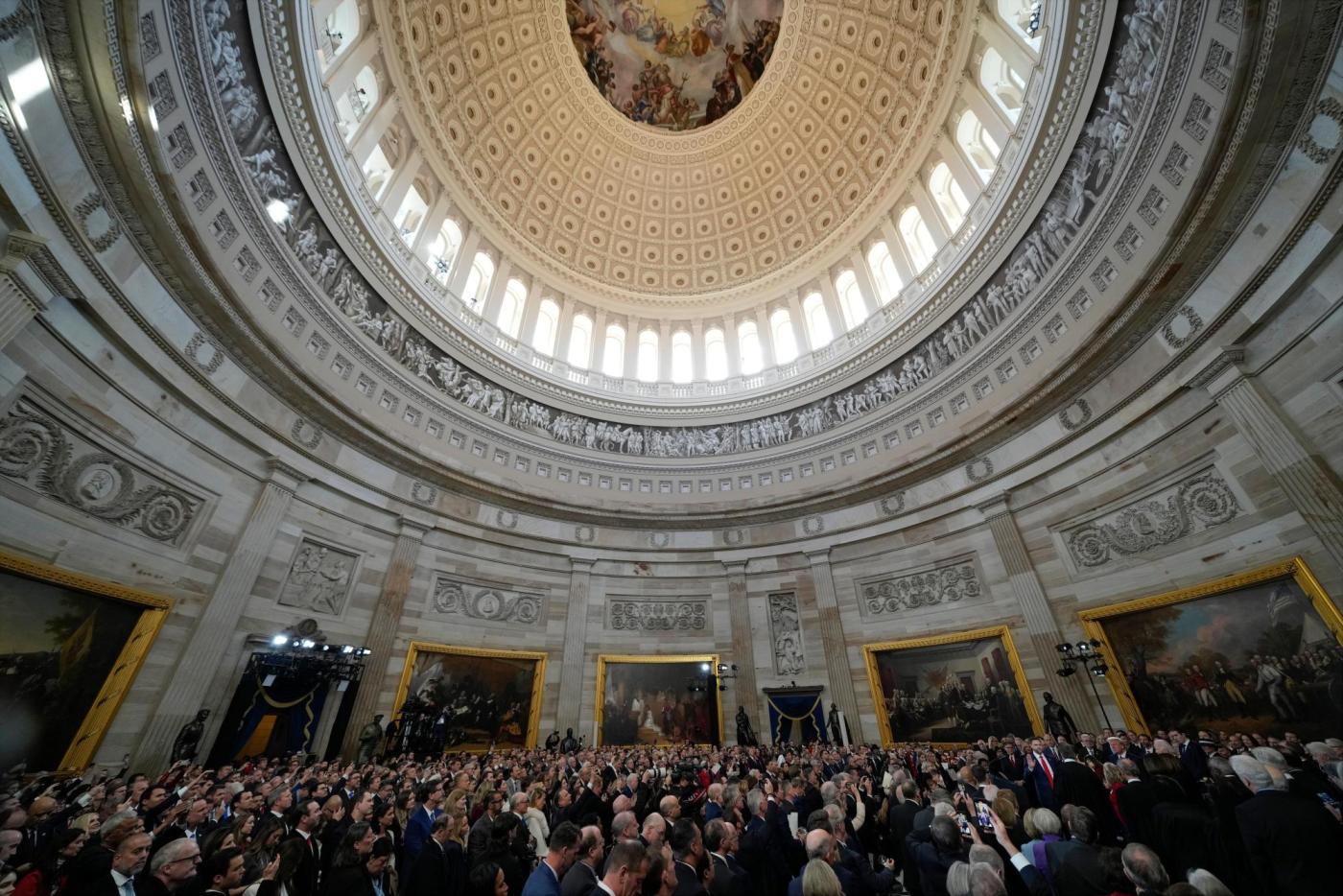 Inside the intimate inauguration: Close-up encounters between political rivals, some awkward