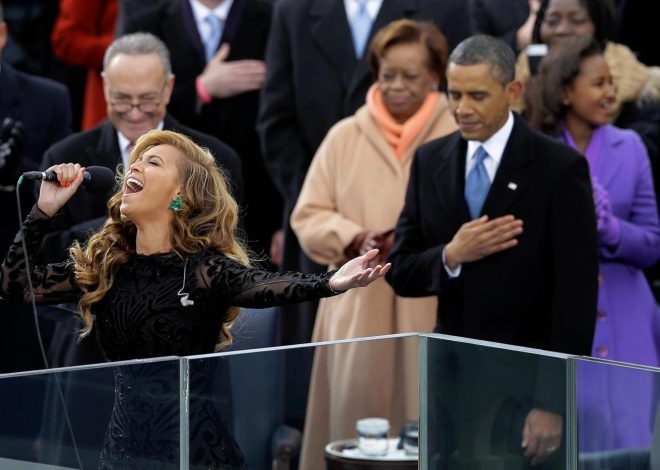 From Beyoncé to Lady Gaga, who else sang the national anthem at presidential inaugurations?