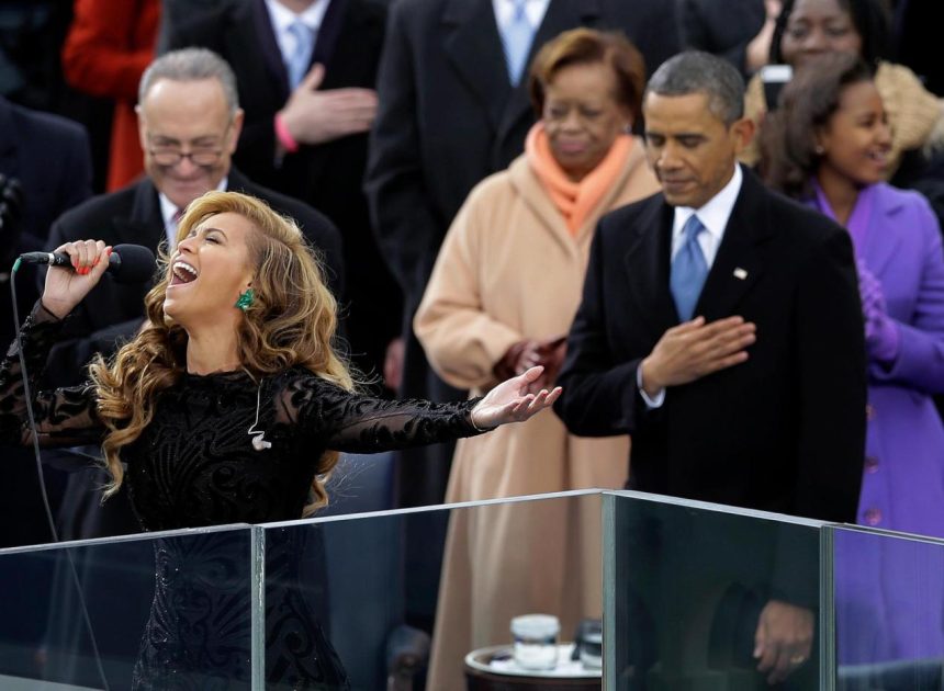 From Beyoncé to Lady Gaga, who else sang the national anthem at presidential inaugurations?