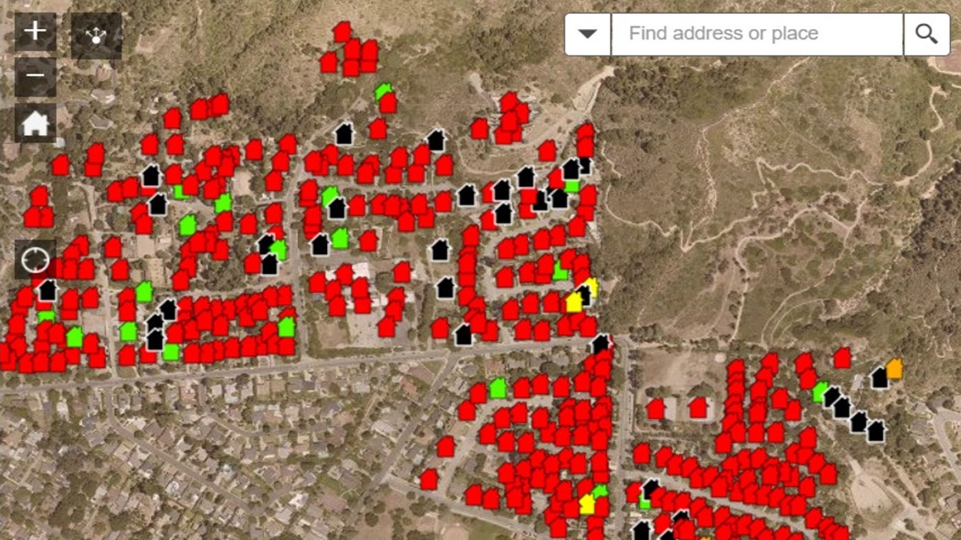 Searchable map: Houses destroyed in Los Angeles’ Eaton fire