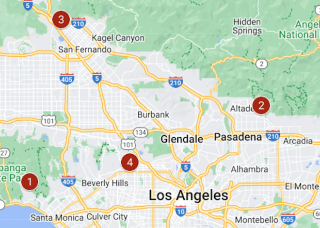 Los Angeles wildfire map: Palisades, Eaton and other evacuations