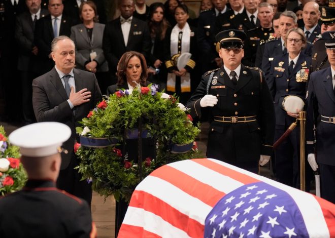 Harris, Congressional leaders eulogize President Jimmy Carter