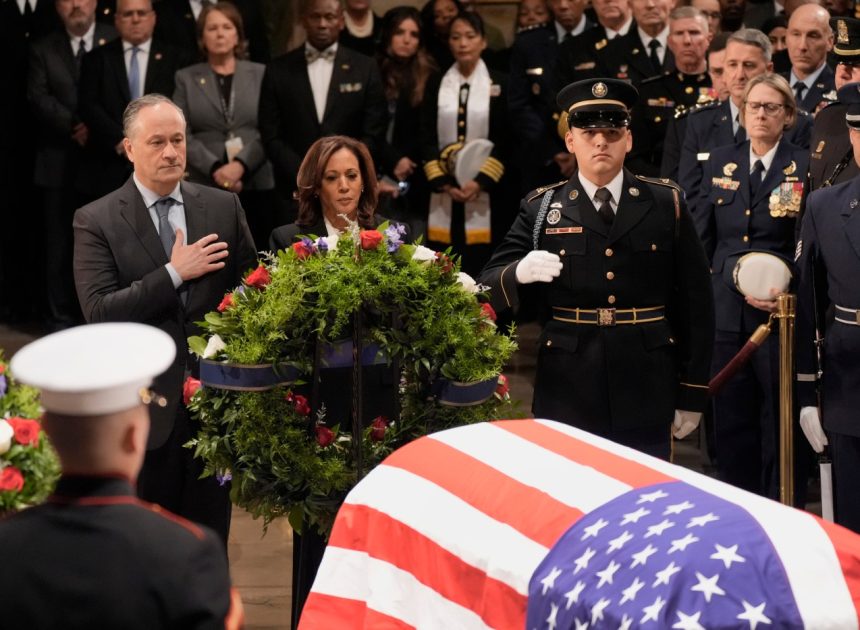 Harris, Congressional leaders eulogize President Jimmy Carter