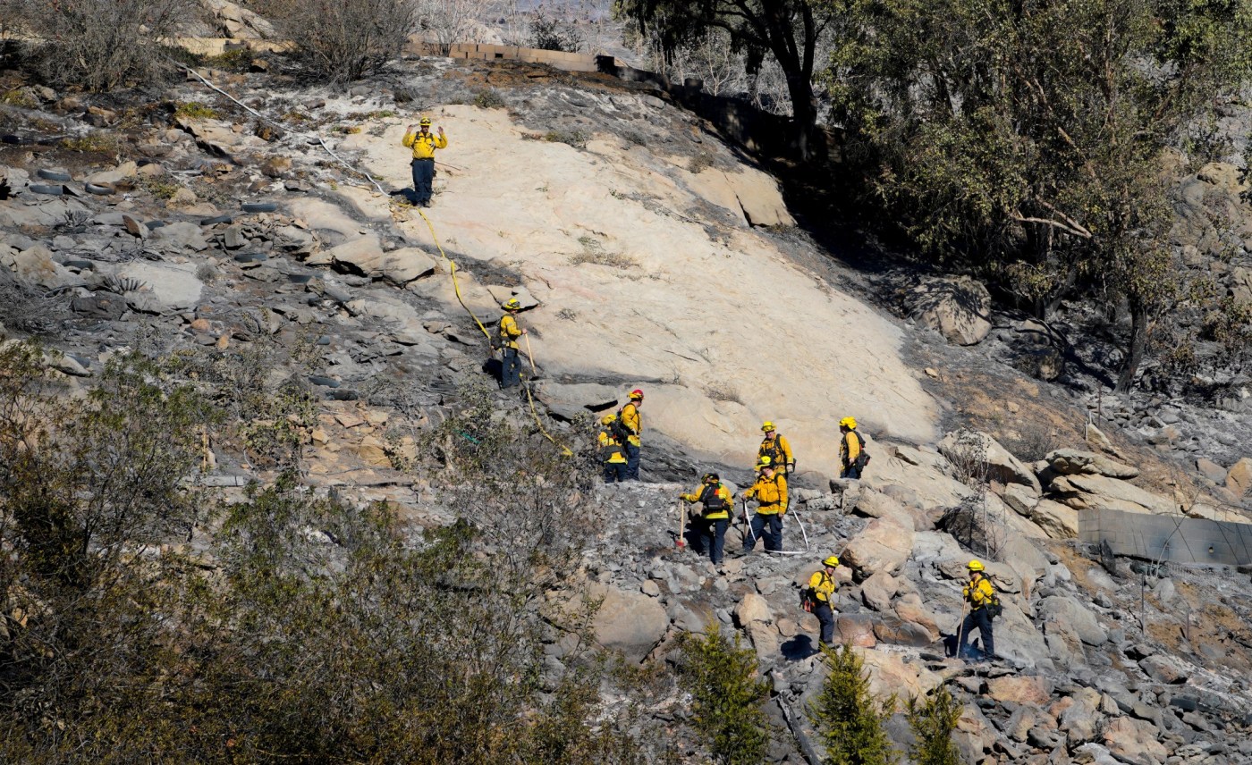 Wind-whipped fires keep San Diego region on edge, with more Santa Ana winds on the way