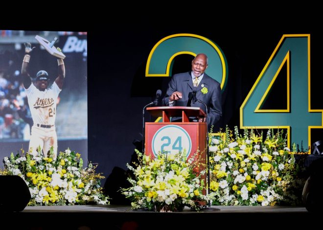 Photos: Life of A’s legend Rickey Henderson celebrated at memorial in Oakland