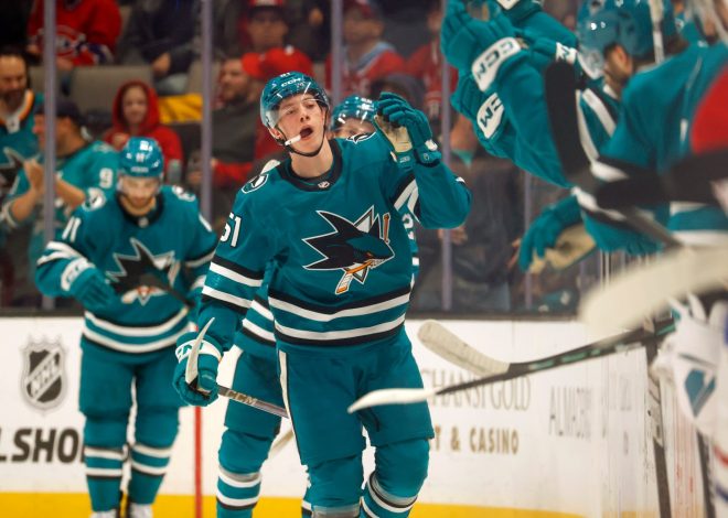 Despite loss, Sharks rookie forward gives parents an unforgettable gift